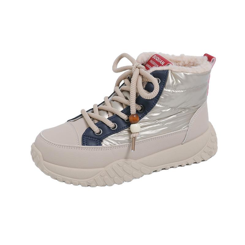 

Женские зимние теплые ботинки большого размера на мягкой подошве с мехом, противоскользящие, для снега, на подкладке, ботильоны до щиколотки, ветрозащитные, для занятий спортом на открытом воздухе, высокие, хлопковые ботинки 40 хаки