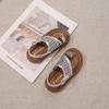 Children's Shoes Girls Flip-flops Summer Sandals for Kids Fashion Braided Beach Shoes Princess Flat Slingbacks I05281