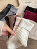 Dicke Kinderwollsocken - Warm, mittelhoch, Retro für Jungen & Mädchen, gestreift und einfarbig.