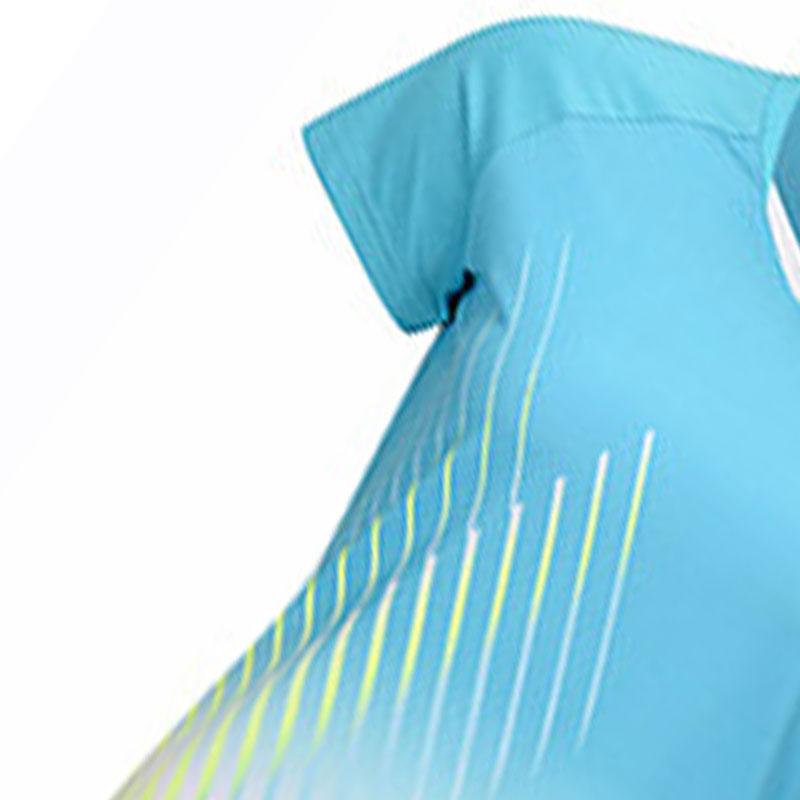 Li-Ning Quick-Dry Jersey Competition T-Shirt Women Tops Light-Blue AAYU144-3