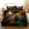 3D Digital, Planet, Space, Earth, Bedding Four-Piece Three-Piece Set Of Sheets