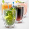 6X Thermal Glasses for Coffee, Latte, Drinks 450ml Certified
