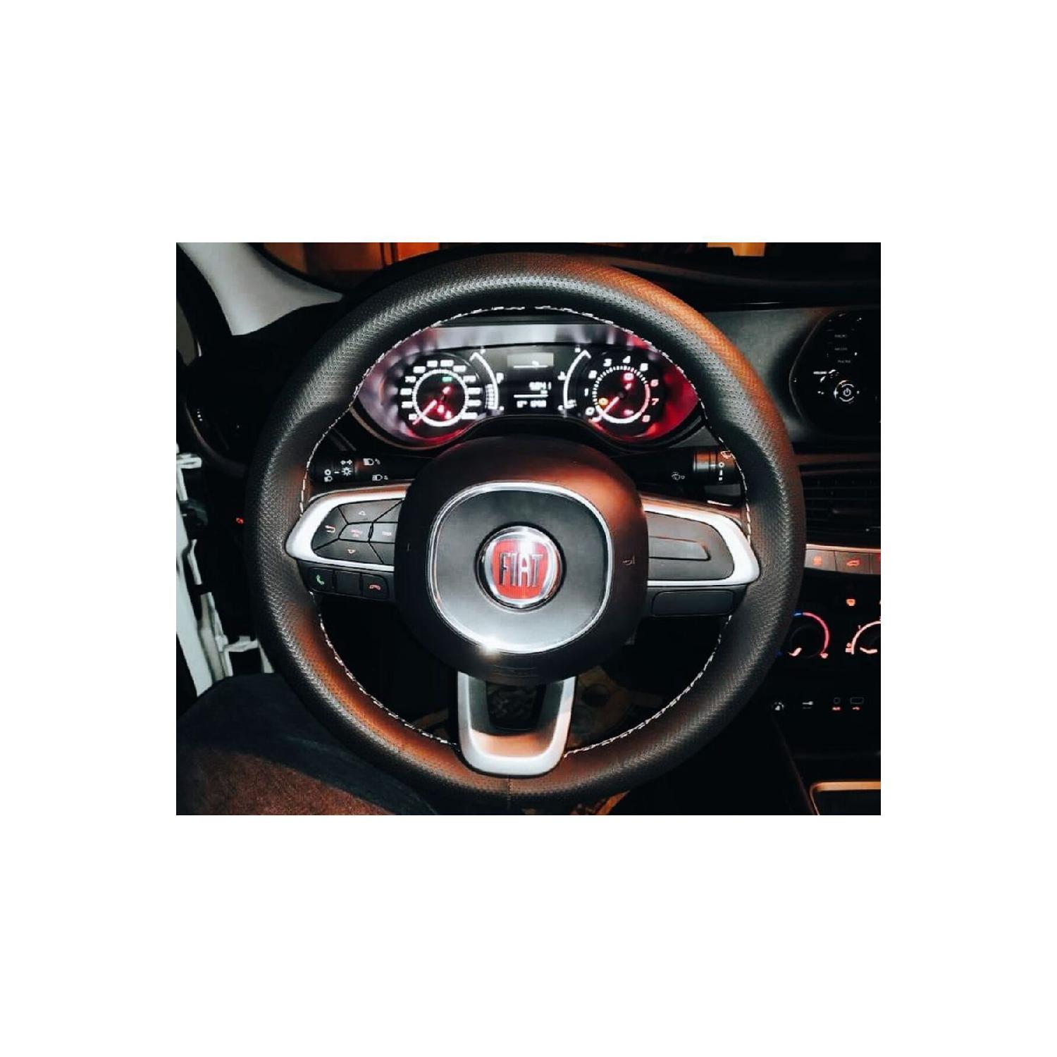

Stitched Leather Steering Steering Cover For Egea Dotted Leather Gray Stitched Fast Shipping