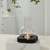 Solid Wood Aromatherapy Candle Pedestal Lamp Retro Decoration Outdoor Windproof Candlelight Dinner Atmosphere Candlestick