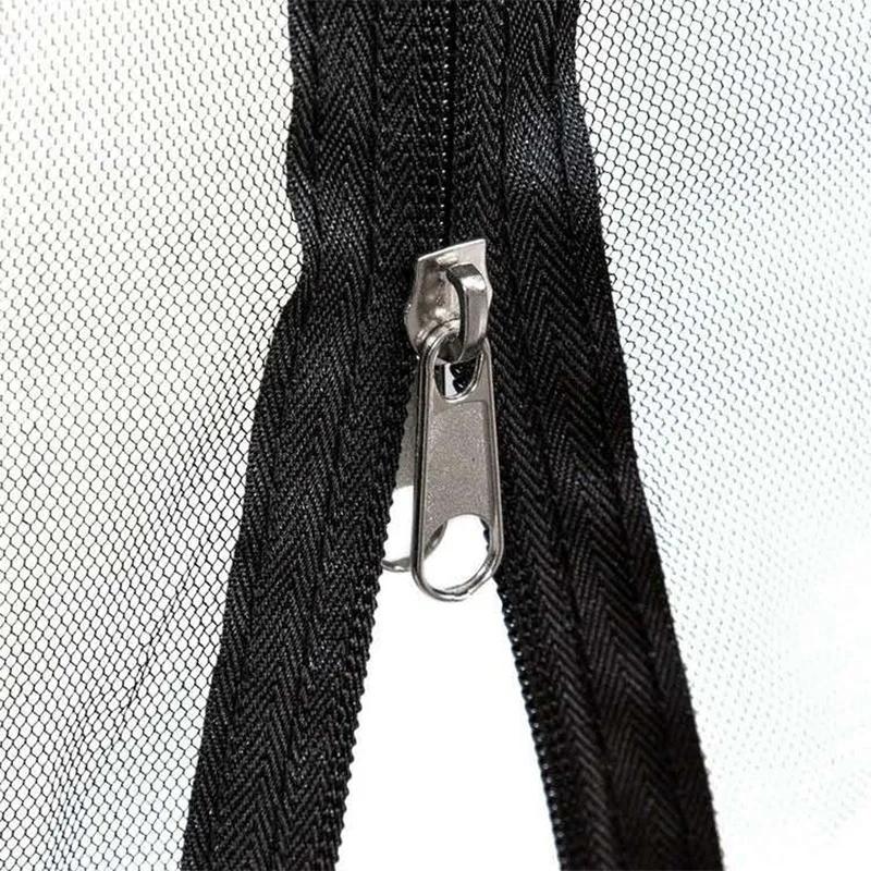 300x230cm Umbrella Cover Mosquito Netting Screen for Patio Table Umbrella Garden Deck Furniture Zippered Mesh Enclosure Cover