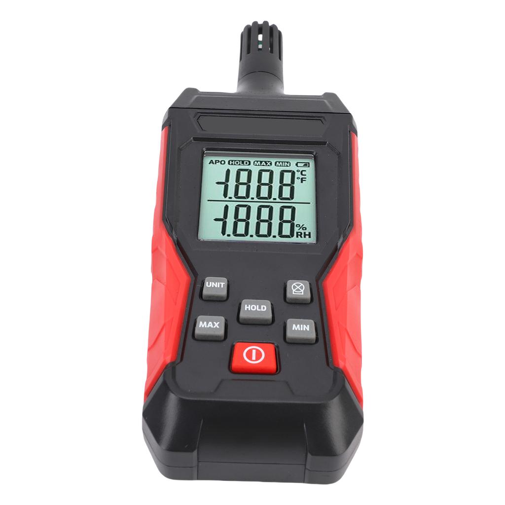 Digital Temperature Humidity Meter Electronic Detector with Backlit Data Hold Handheld Accurate Hygrometer