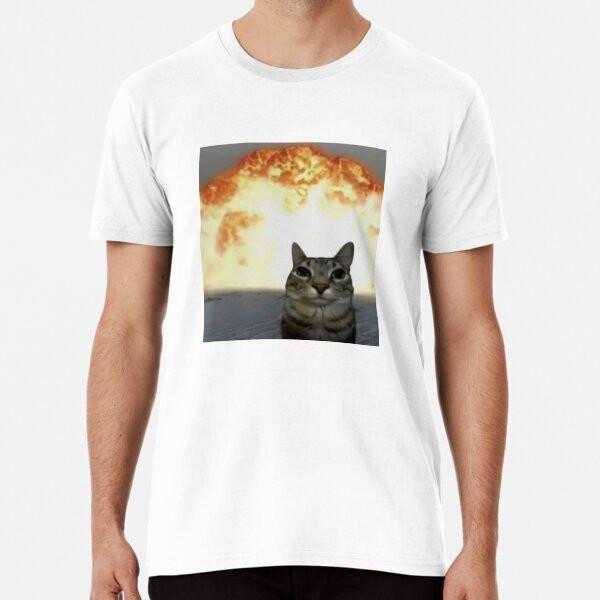 cat explosion T-Shirt S-5XL Best T-Shirt