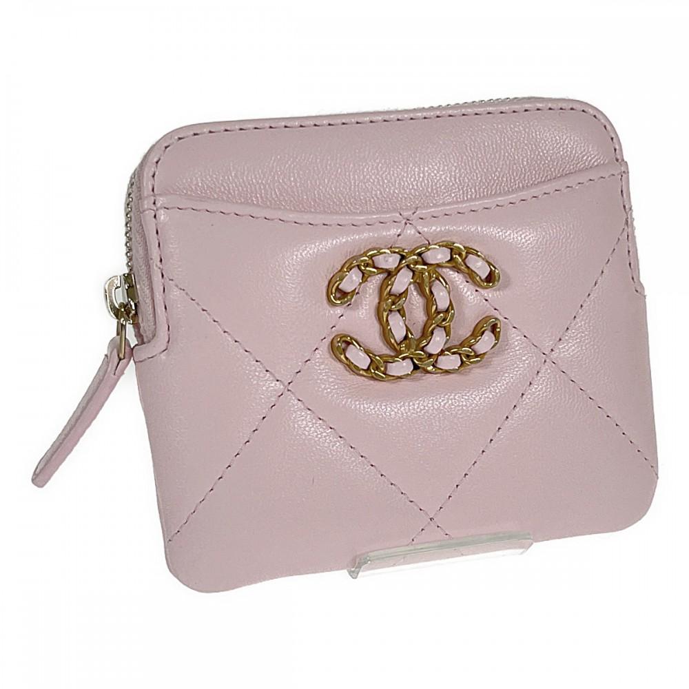 Chanel AP2086 Coin Case Pink Lambskin Women