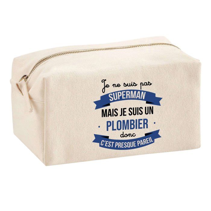 Multifunction Pouch Plumber Superman Birthday Christmas Gift Colleague Departure Retirement Idea | School Pouch Office Supplies