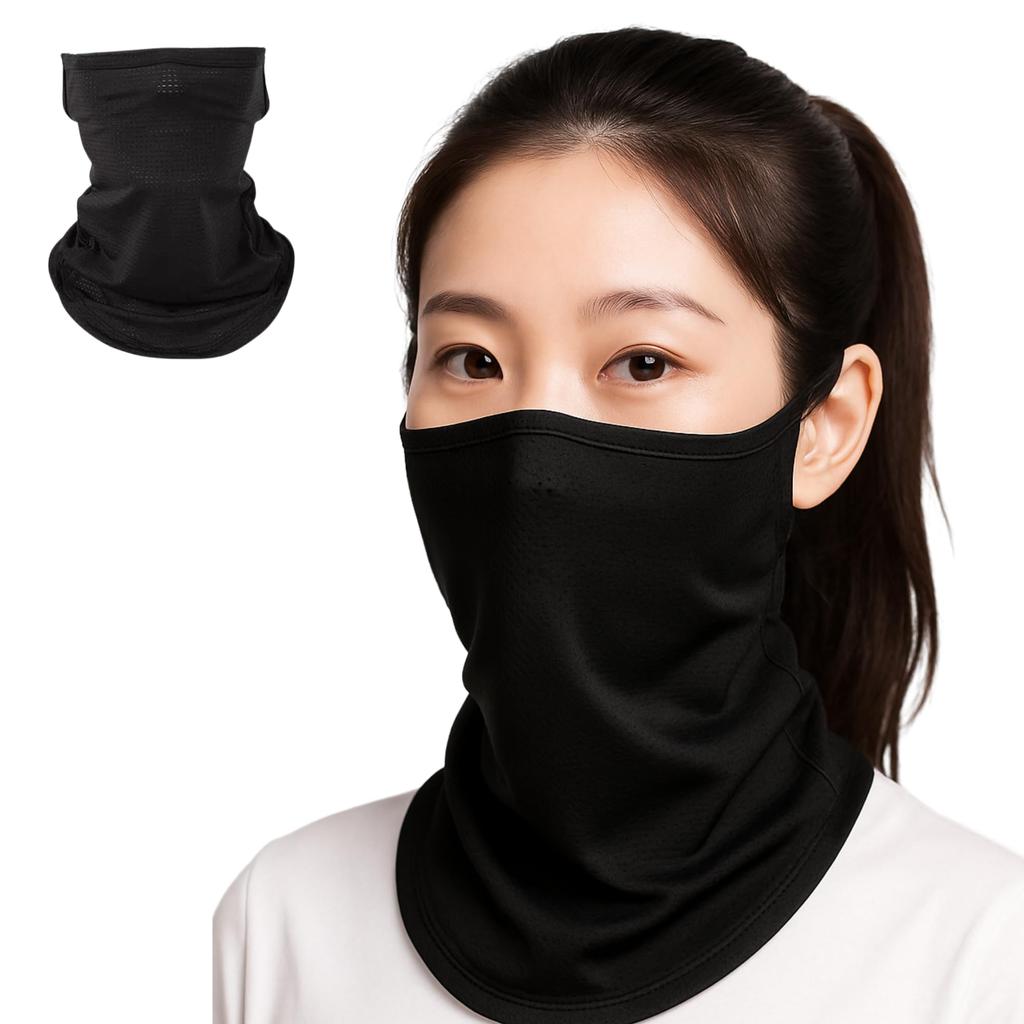 Coverluck Face UV Ear Sun Protection for and Unisex Cover, Sunscreen, 2-Piece Set, Protection, Thin, Loop, Running, Motorcycles, Cycling,