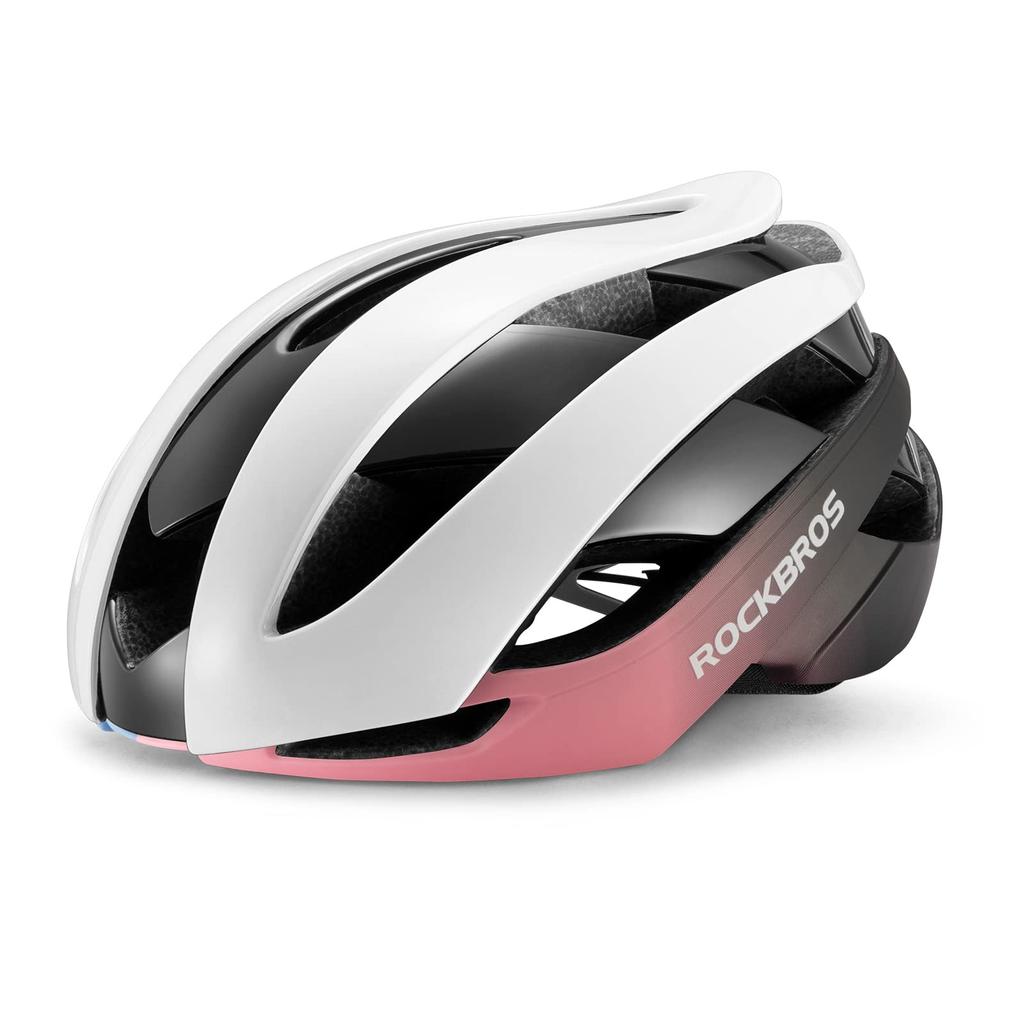 ROCKBROS Adult Cycling Streamlined 18 Ventilation Adjustable Sizes for Road and City Riding Helmet, Ultra-Lightweight, High-Durability,
