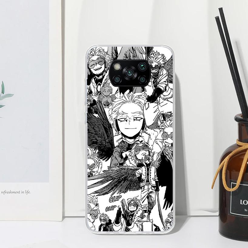 My Hero Hawks Phone Case For Xiaomi Poco X7 X6 X5 M7 M8 Pro F7 Ultra Redmi 15C 15 13C 13 12C 12 10 10C 10A Art Fundas Poco X7 X6