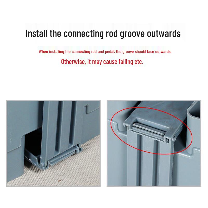 Yuzhuxun Fußpedal-Mülleimer