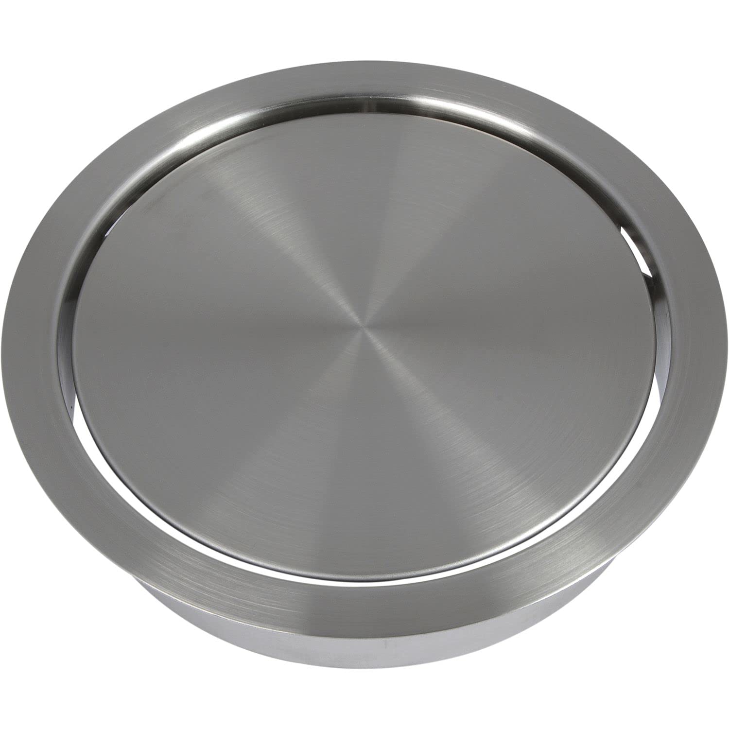 Sugatsune Kogyo Lamp Brand Stainless Steel Waste Bin Inlet with Lid AD-GD015-HL