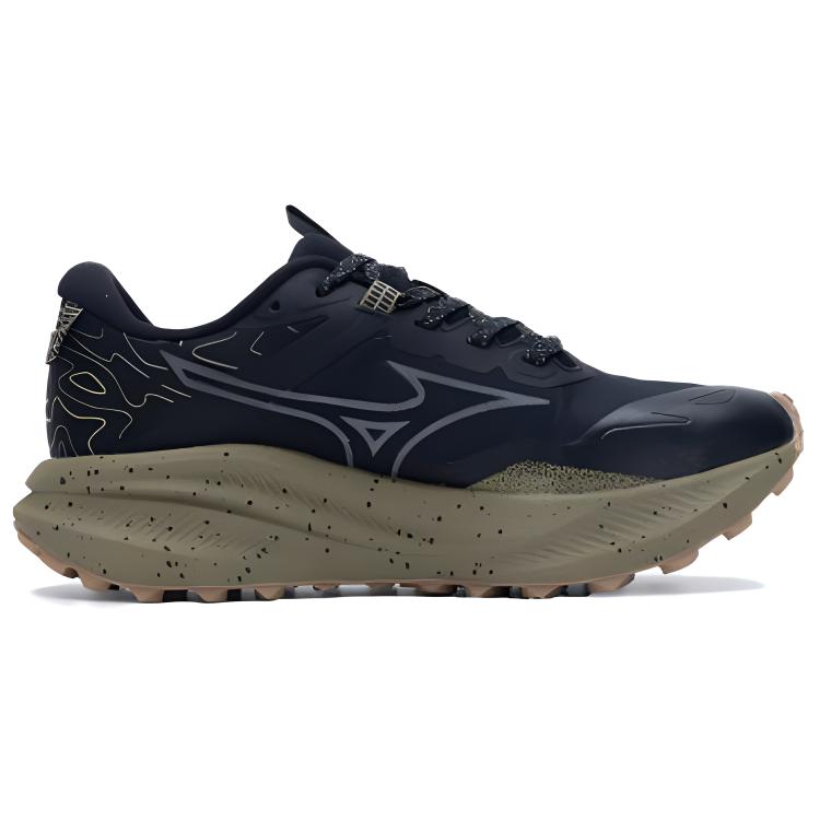 Mizuno Wave Solar V2 Sportlich Lässig Stoßdämpfend Langlebig Atmungsaktiv Low-Top Dad Schuhe Herren Sneaker Schwarz D1GH241803