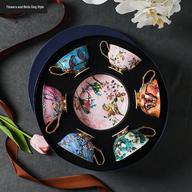 Taoxhi Light Luxury Ceramic Coffee & Tea Cup Set