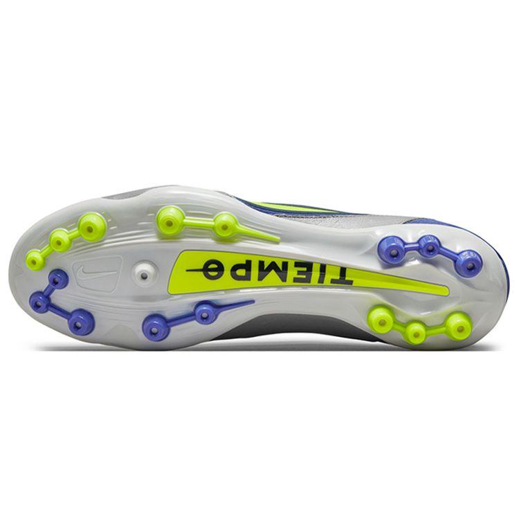 Nike 9 Elite Vârf Rotund cu Șireturi AG (Șuruburi scurte din cauciuc) Pantofi de fotbal pentru bărbați, rezistenți la alunecare, durabili, ușori, albastru gri DB0824-075