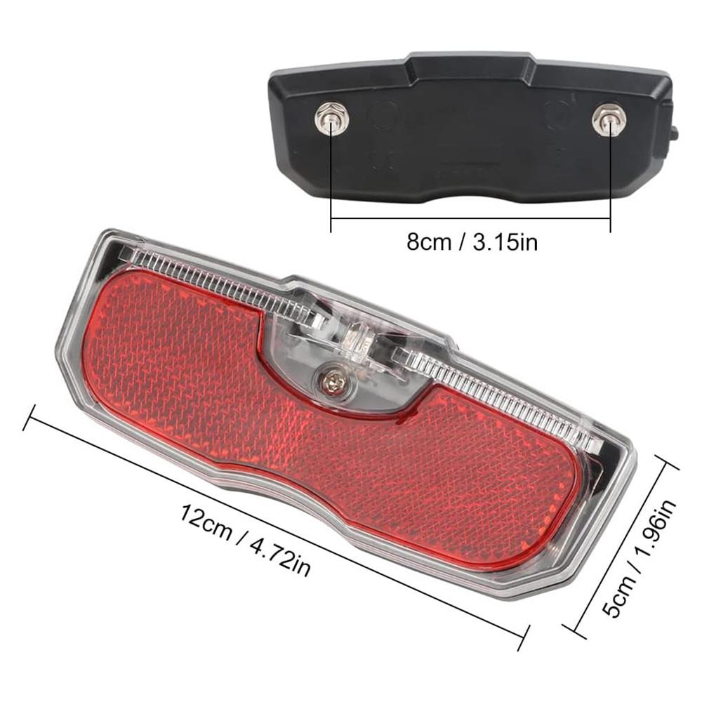 Bike Cycling Bicycle Rear Reflector Tail Light Fit For Luggage Rack