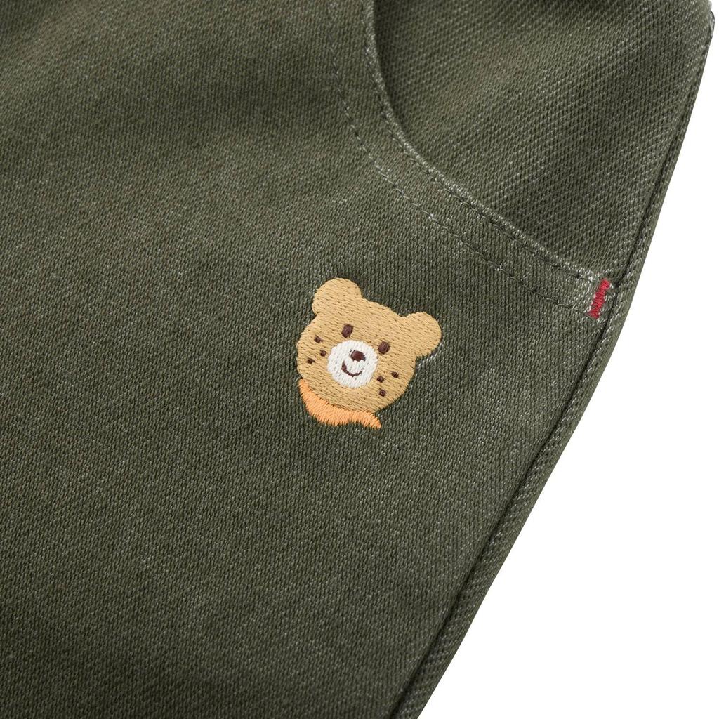 MIKIHOUSE HOT BISCUITS Cropped Boys and Pants, Girls, Baby/Kids' Clothing, Khaki, 90cm, 70-3201-140