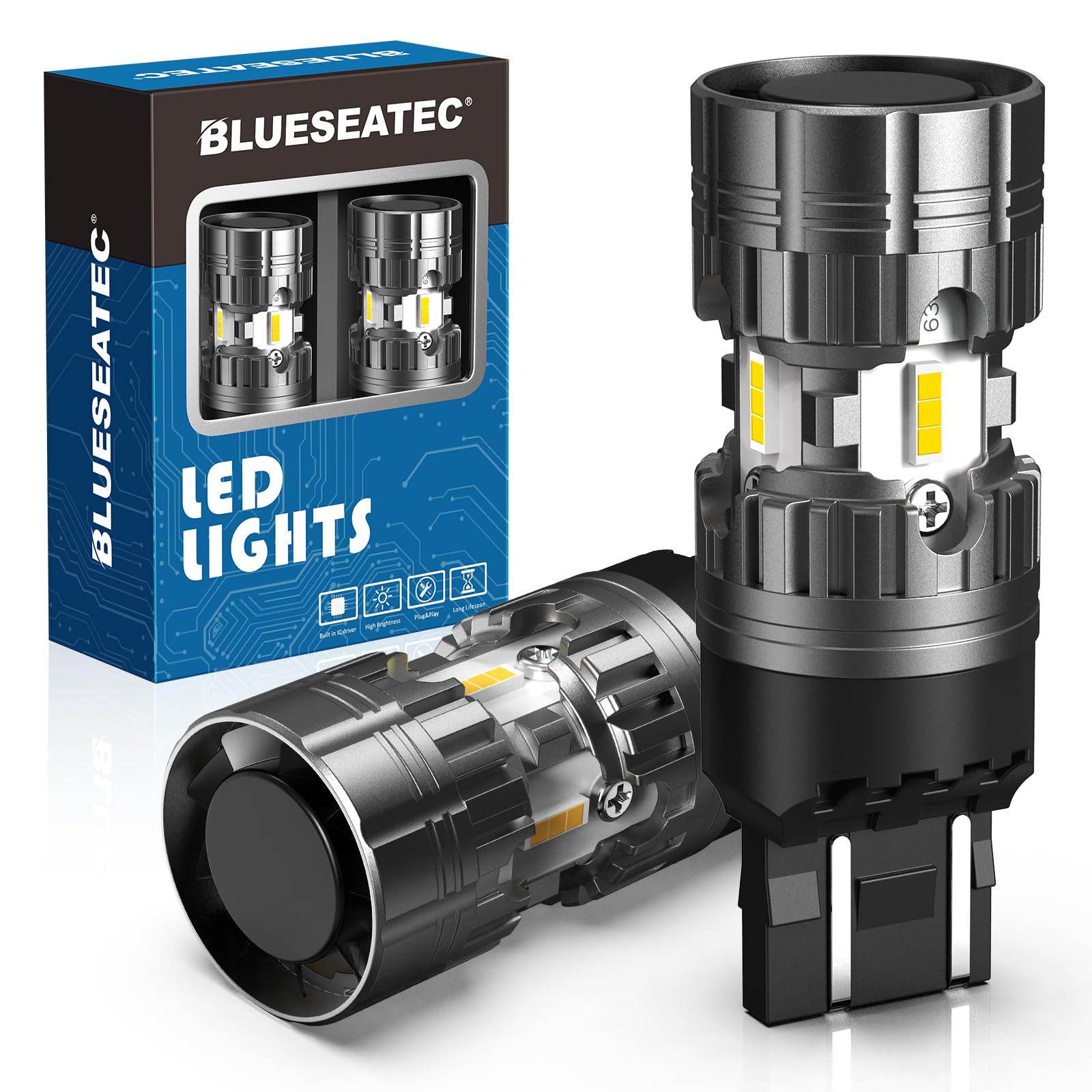 [2026 High Flash Prevention Enhanced Version] BLUESEATEC T20 LED Turn T20 (high-fragment prevention enhanced version)