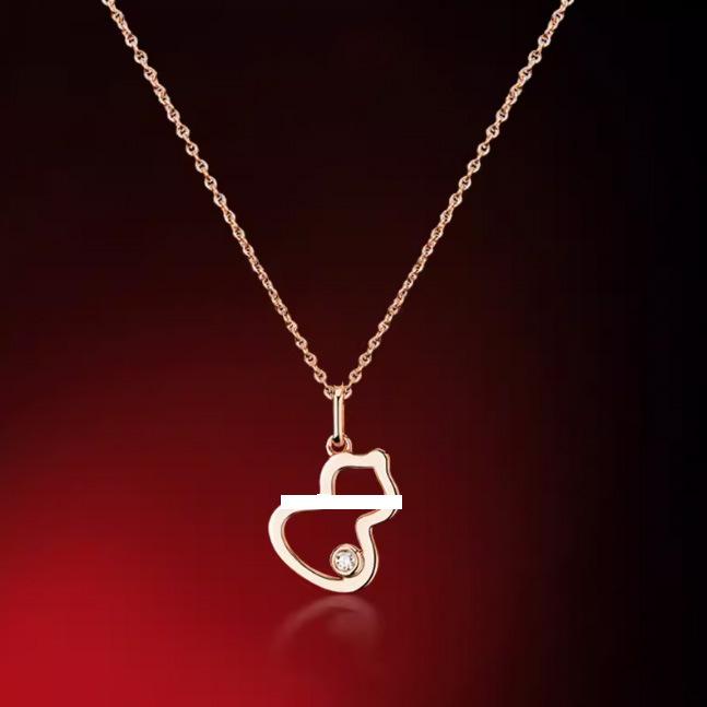 Women's Red Agate & White Mother-of-Pearl Pendant Necklace with 18k Rose Gold and Diamond Accents on a 925 Silver-Plated Clavicle Chain