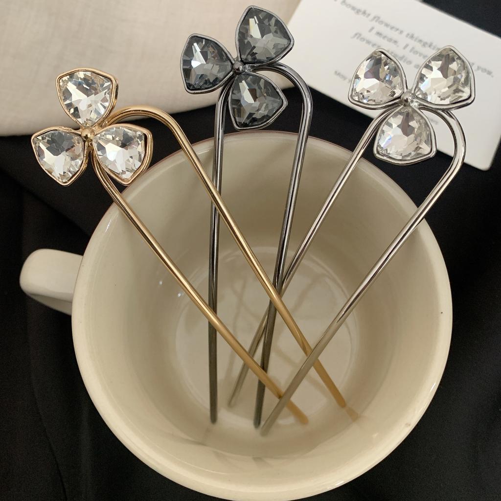 Ladies' elegant and shiny tassel hair clips, jewelry hair sticks, Hanfu wedding metal hair accessories, girls' hair accessories