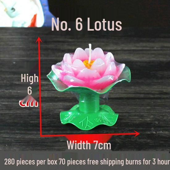 Лотос - Лампа-светильник для votive свечи - Красный плавающий лотос на гхи