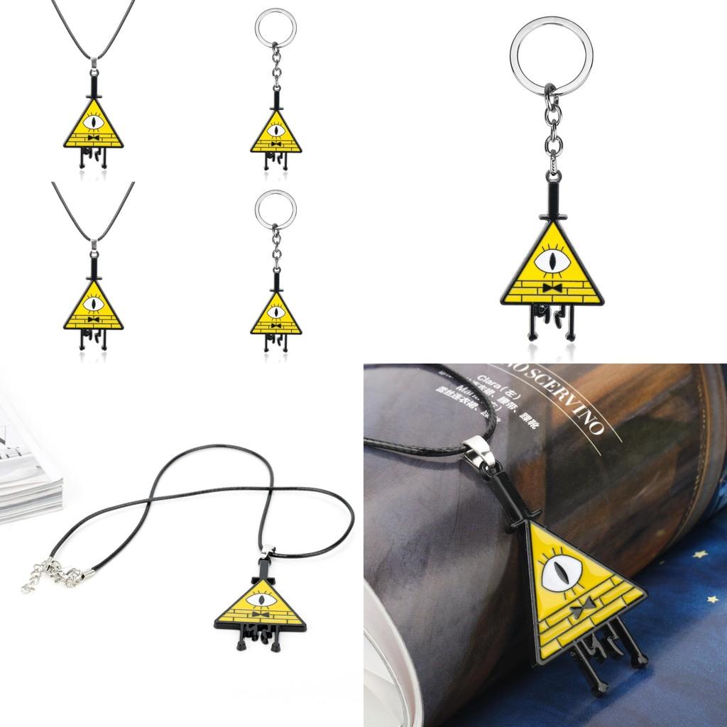 Gravity Falls Bill Anhängerkette aus Legierung mit galvanisierter Oberfläche für Cosplay und tägliches Tragen