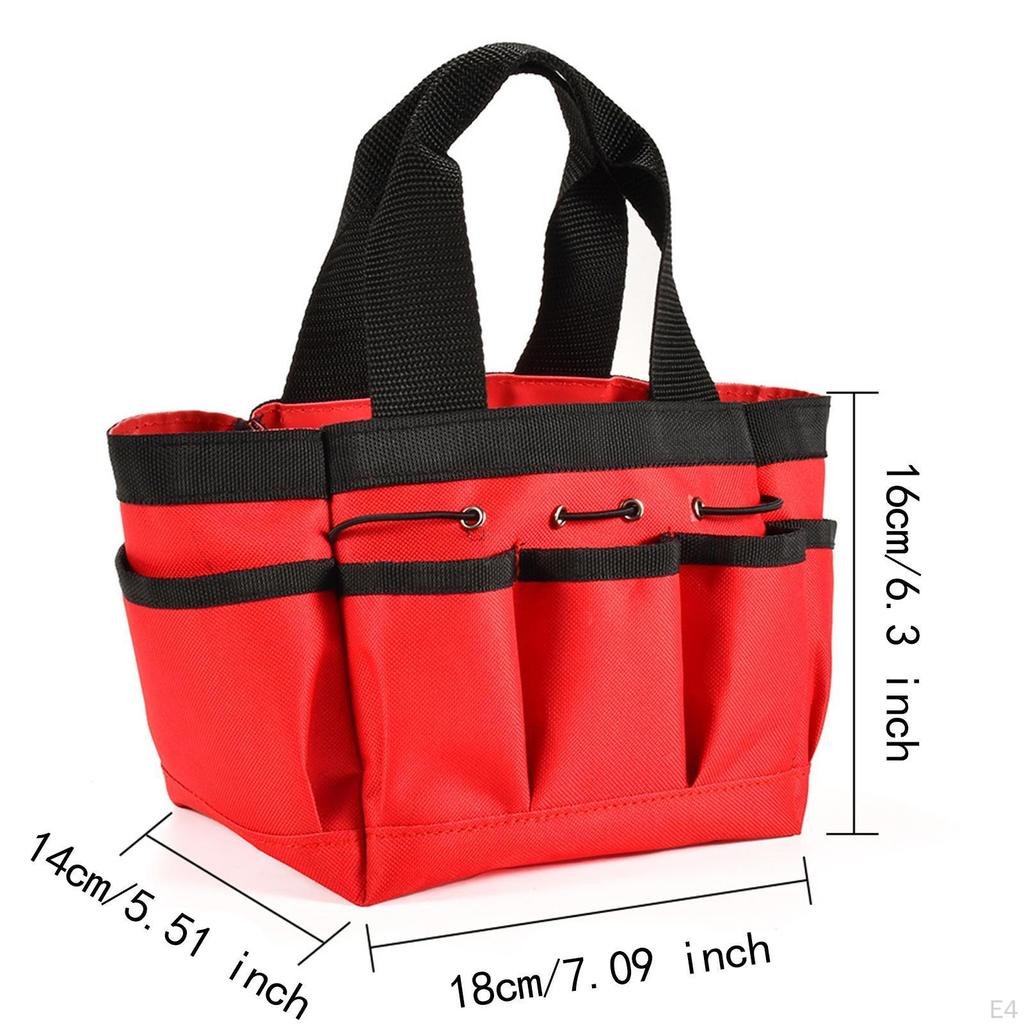 Garden Tool Bag Tote Large Capacity Sturdy Waterproof Carrying Portable Handbag for