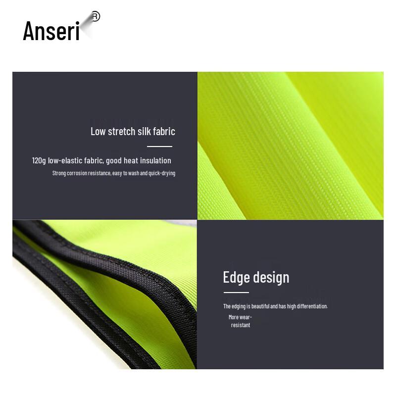 Ansell Fluorescent Green Reflective Safety Vest