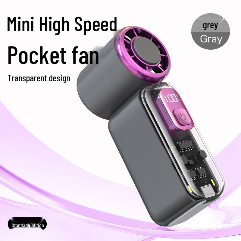Compact High-Speed USB Portable Cooling Fan with Digital Display 109*48*37.5