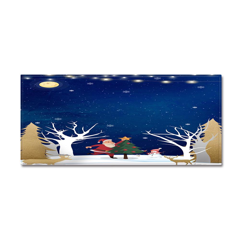 Christmas Kitchen Sand Carpet Doormat Long Floor Mat