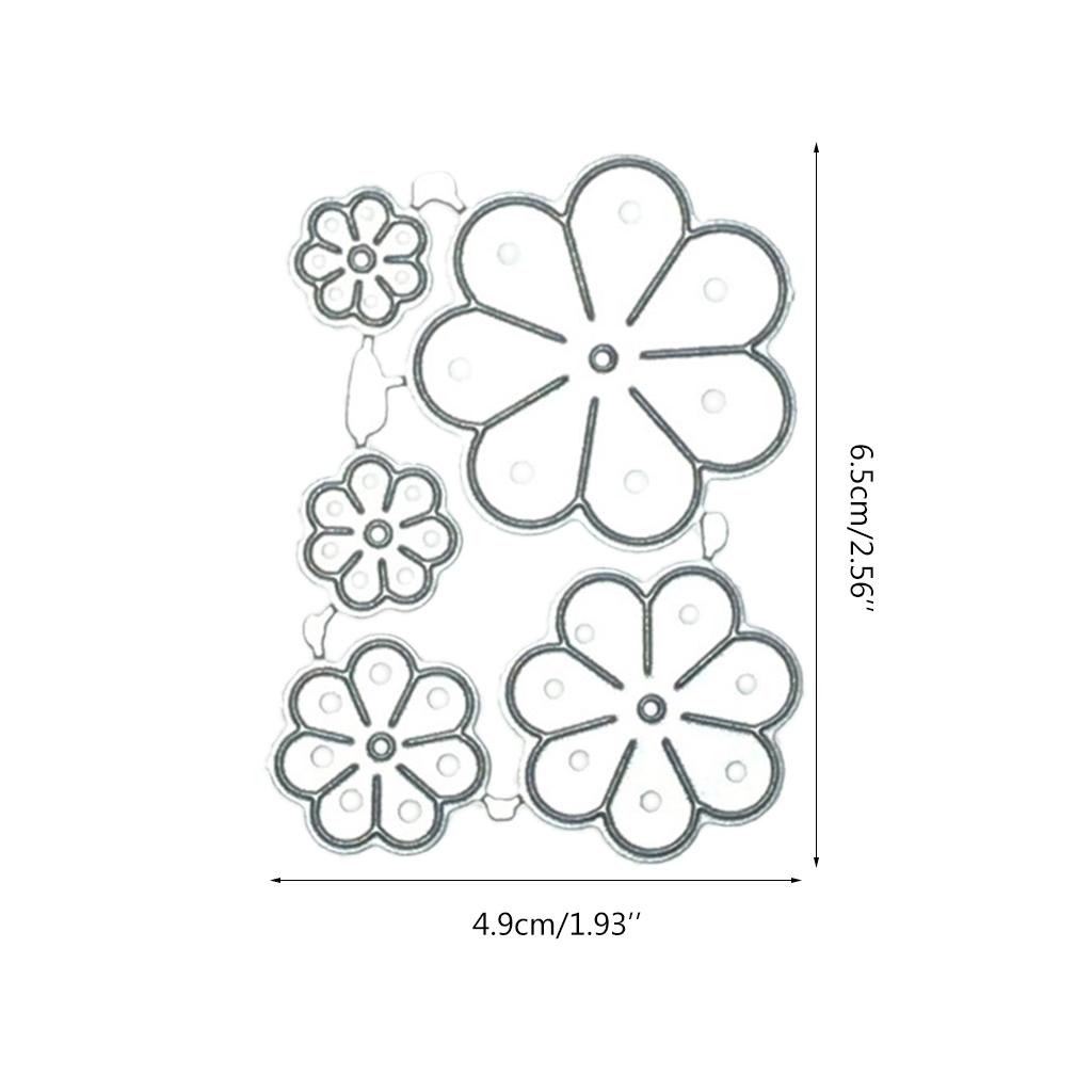 Flowers Metal Cutting Dies Stencil DIY Scrapbook Album Paper Card Template Mold