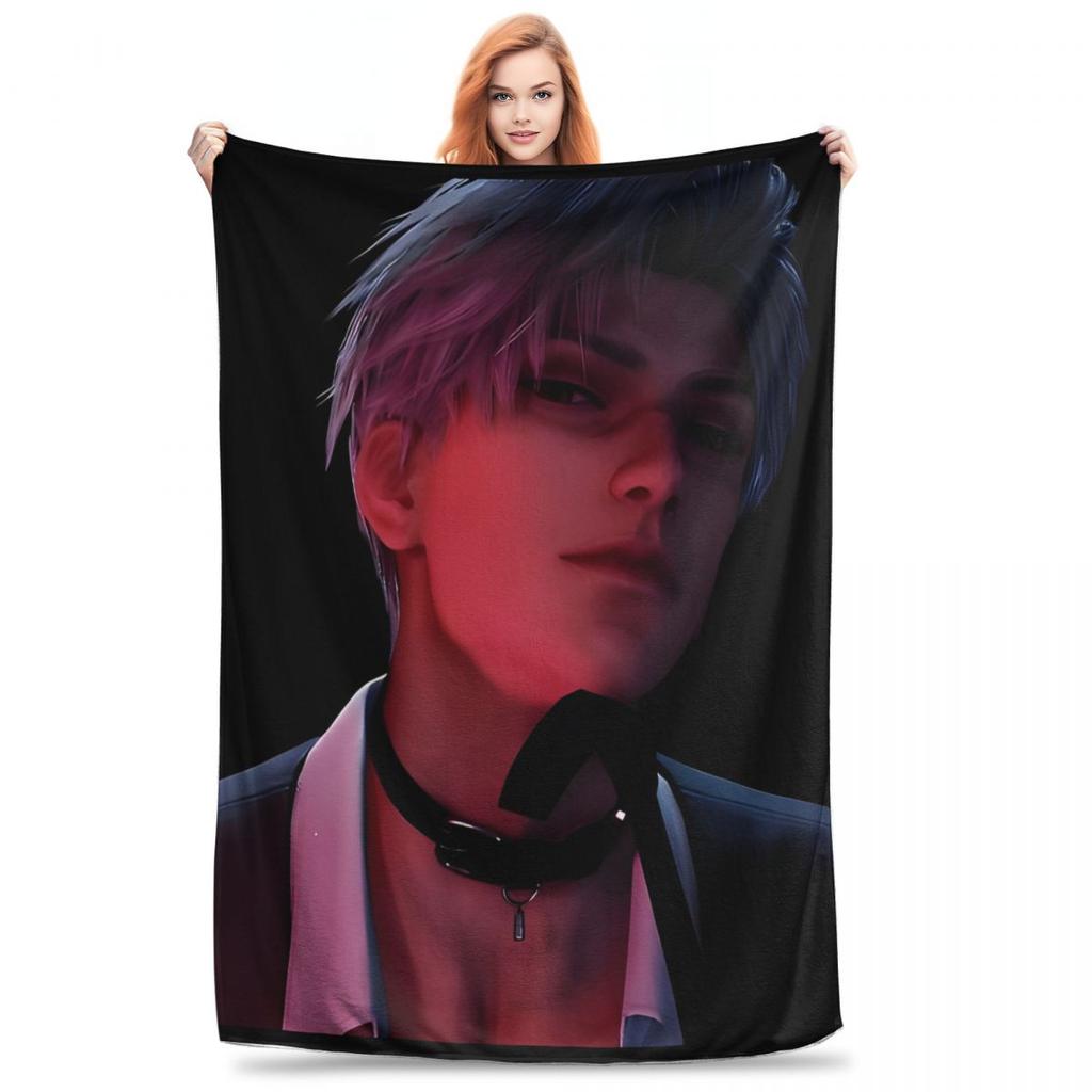 Sylus Love And Deepspace Art Blanket Cover Flannel Lightweight Throw Blankets for Car Sofa Couch Bedroom Quilt