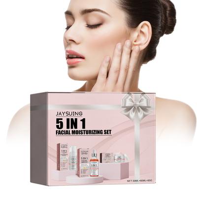Serum do twarzy z witaminą C, 5 w 1 serum przeciwstarzeniowe z kolagenem i niacynamidem, nawilżające serum do twarzy z witaminą C do ujędrniania i wyrównywania kolorytu skóry, 30 ml