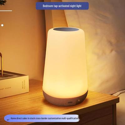 Rechargeable Bedside Desk Lamp with Eye Protection, Touch & Remote Control, Color-Changing Atmosphere.