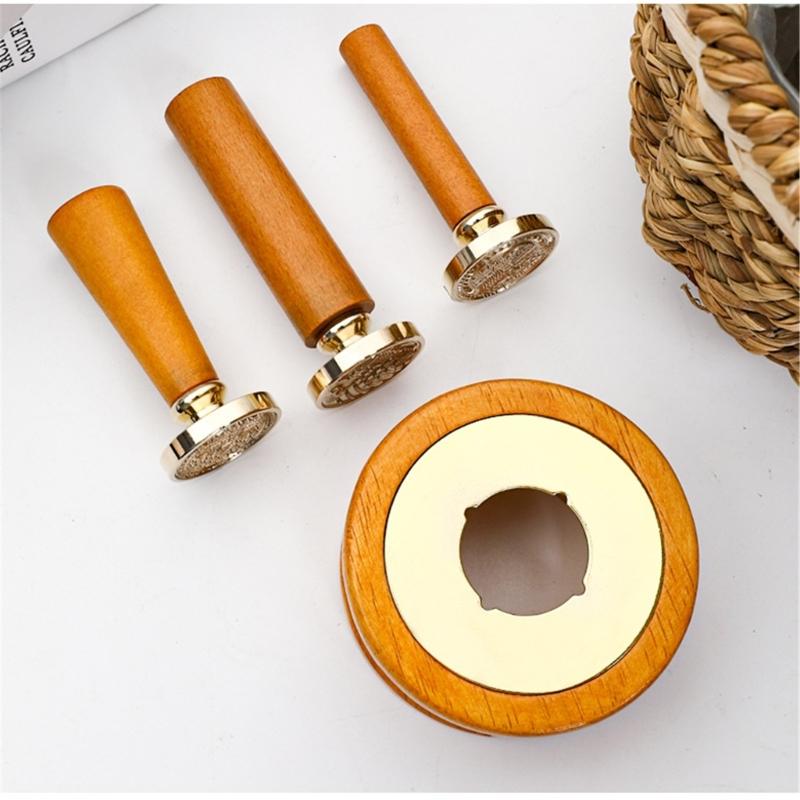 3 Pcs Wax Stamp Seal Kits Wax Seal Warmer with Melting Spoon Melt Stove Pot Furnace Tool for Letter Envelope Stamp