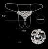 Sexy Rhinestone Chain Body Lingerie Set Heart Body Jewelry for Women Fashion Bikini Underwear Bling Crystal Bra Thong #0699