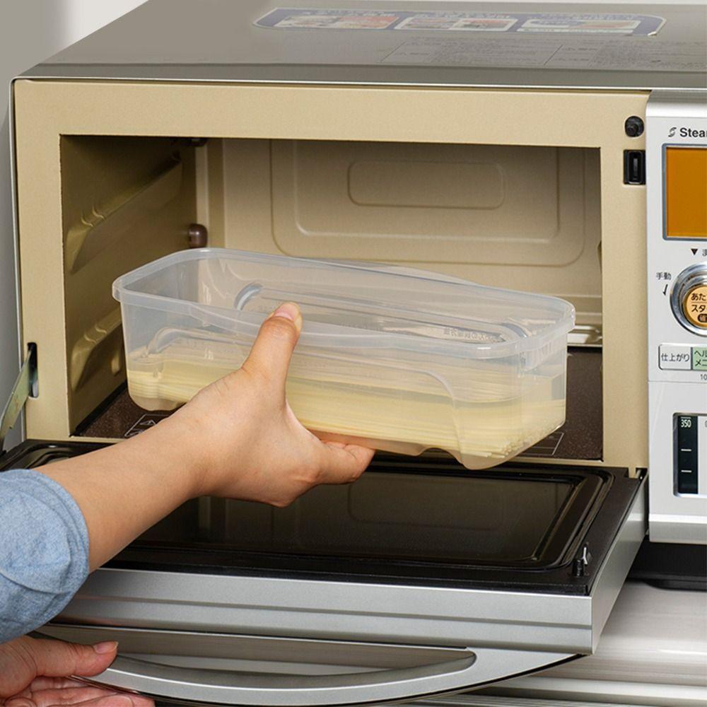 With Cover Noodle Spaghetti Container Portable Spaghetti Box  for Kitchen Accessories