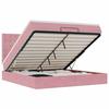 Ottomanisches Bettgestell - Maison Exclusive - Rosa Samt - 180x200 cm - Hydraulischer Stauraum