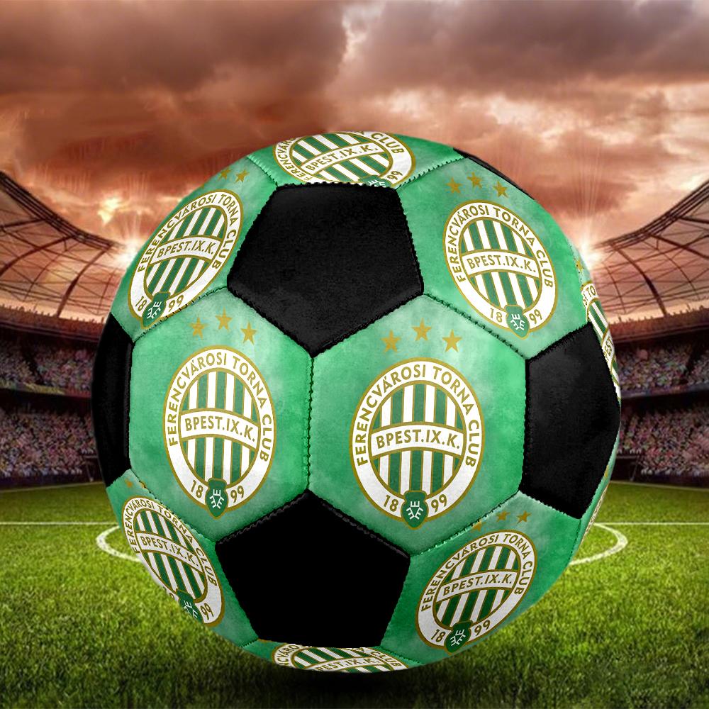 SIZE 5 Ferencvárosi TC Soccer Ball Colorful All Ages Machine Stitched PVC Competition Ready Durable High-Bounce