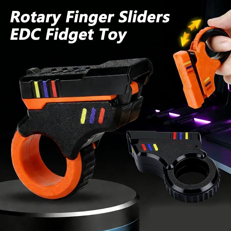 Rotary Finger Sliders Fidget Toy Fingertip Textured Ratchet Finger Fidget 3D Printed Pressure Relief Slider Fidegt Toys