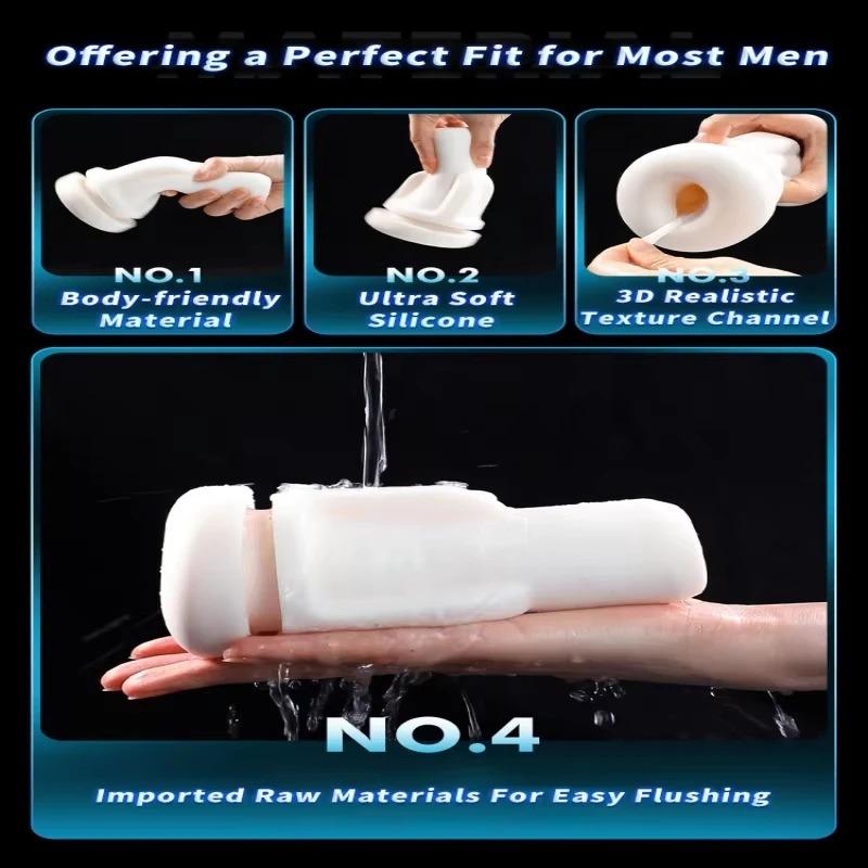 Męski Automatyczny Ssący Popychający Rozciągający Wibrujący Wielofunkcyjny Kubek Masturbacyjny Męski Sterowany Ręcznie Podgrzewany Masturbator