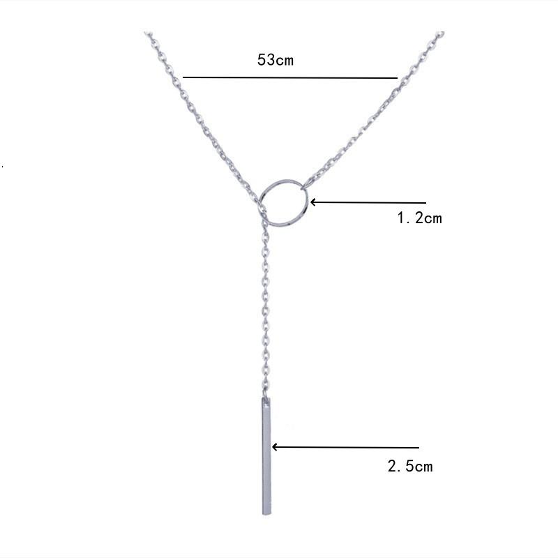 New Fashion Necklace Design Ladies Fashion Simple Simple Metal Round Necklace Sales