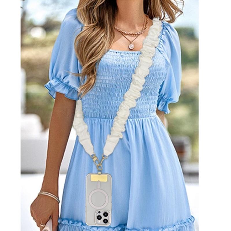Fashionable Mobile Phone Holder With Wide Shoulder Strap Ergonomic Design 6 Trendy Colors Available