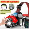 Large Collection of Headlights, Super Bright Rechargeable LED Headlights, Waterproof Camping Headlights