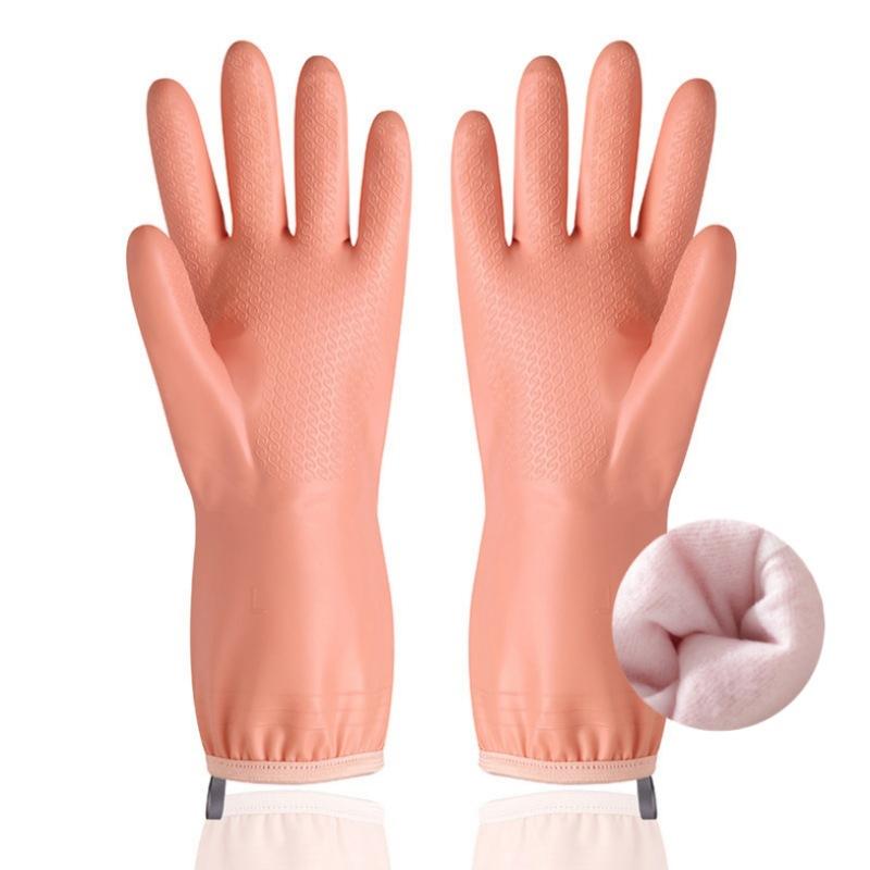 Haushaltshandschuhe zum Geschirrspülen, Gummihandschuhe, Wasserdichte Handschuhe, Reinigungswerkzeuge, Latexhandschuhe für Wäsche und Küche