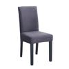 Jacquard Knitted Stretch Removable Dining Chair Cover Slipcover Gray