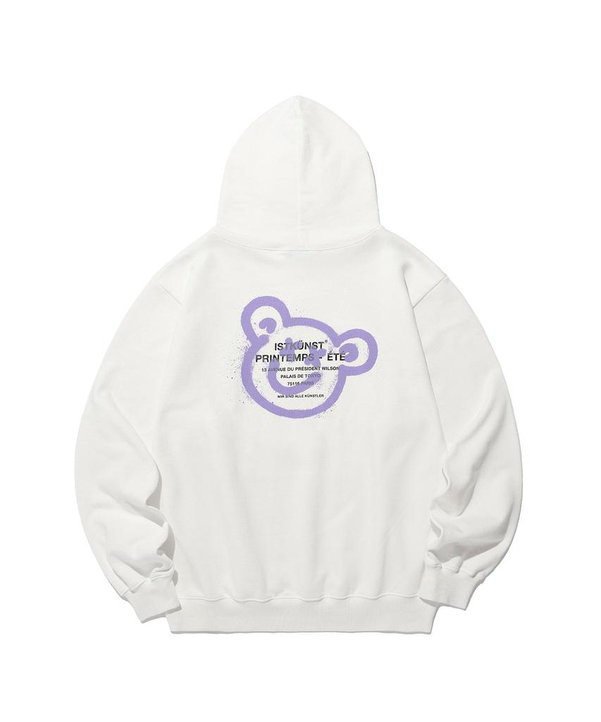 Bear&Smiley Hoodie_White(Ik2Dsmm401A)