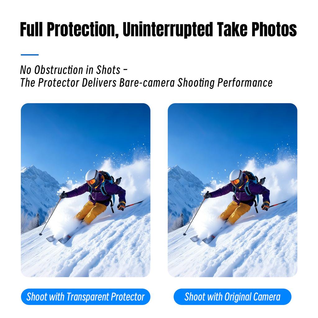 STARTRC Krytka chrániče objektivu 360° panoramatické kamery pro DJI Osmo Vysoká průhlednost PC ochrana objektivu